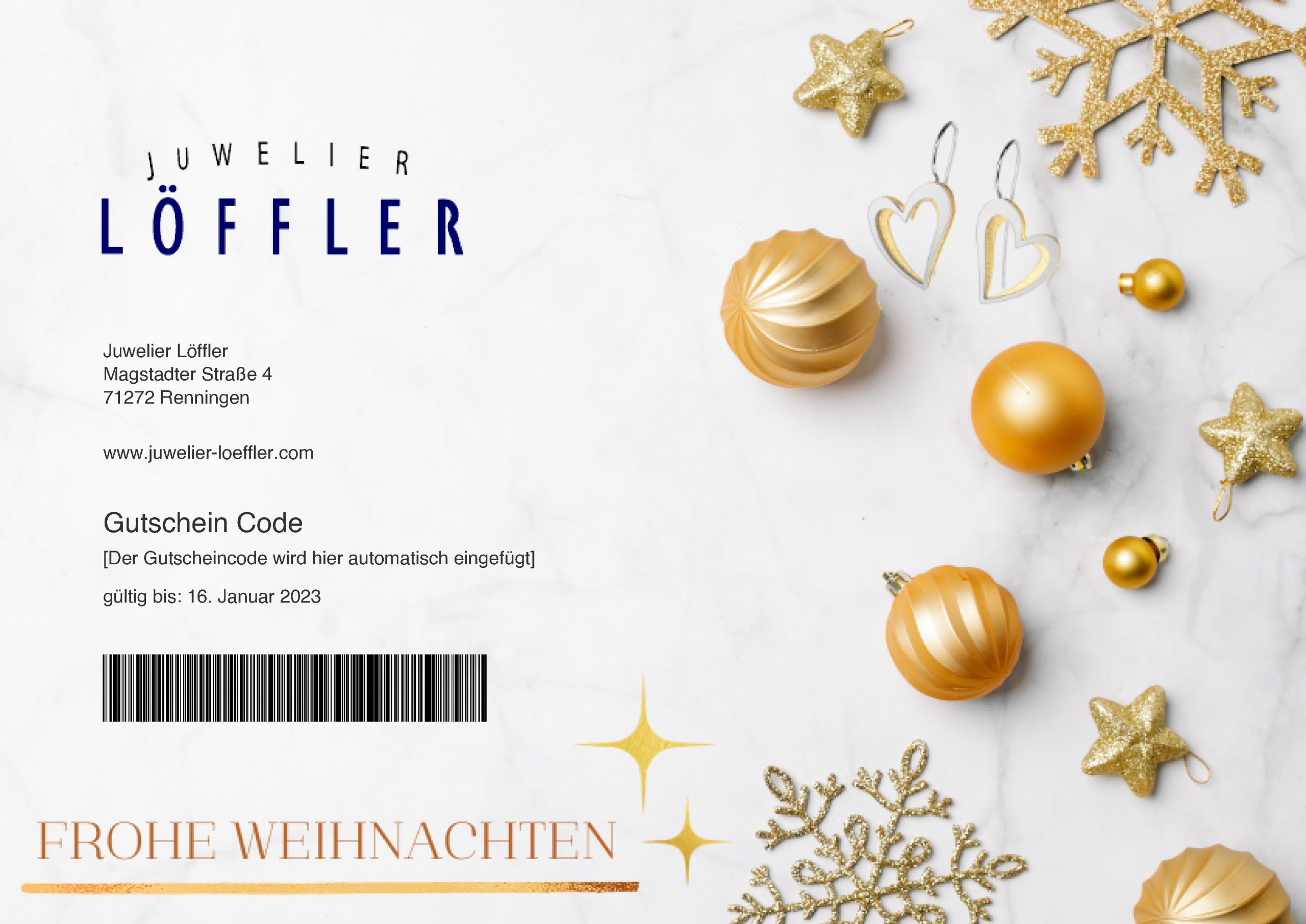 Gutschein Christmas